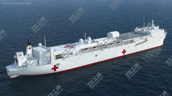images/goods_img/20210312/USNS Mercy T AH 19 Hospital Ship 3D model/5.jpg